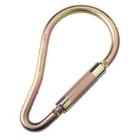 DBI/SALA 2000114 DBI/SALA 2 3/16\" Gate Opening Saflok Self-Closing, Self Locking Steel Carabiner WIth 3,600 Load Rating